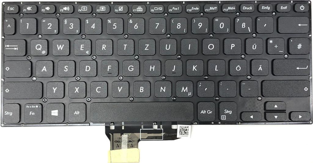 DEUTSCHE - Schwarz Tastatur Keyboard kompatibel für Asus VivoBook S14 S430FA-EB145T