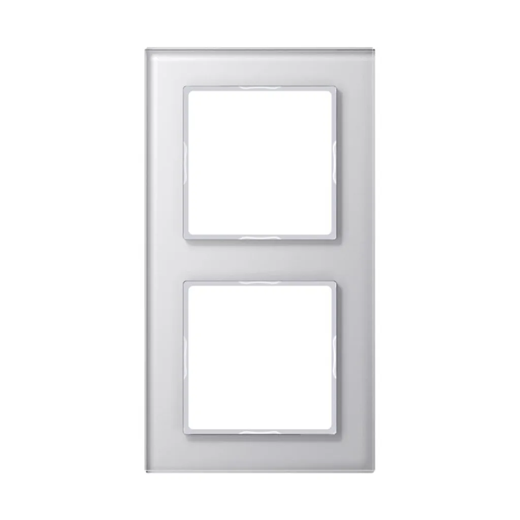 Cadre Jung AC 582 GL WW : remplacez vos plaques jaunies série AC500