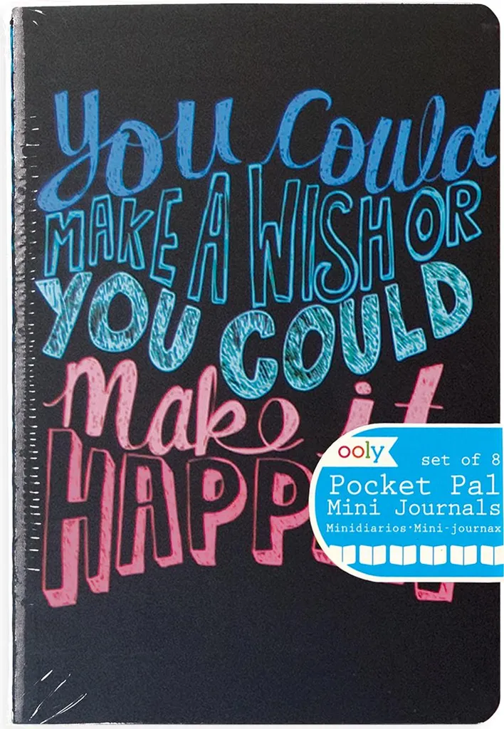 Carnets Ooly Pocket Pal Set de 8 avec Citations Motivantes Colorées