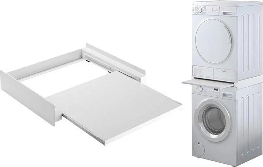 Caisson de raccordement universel 60x60 cm pour lave-linge blanc robuste
