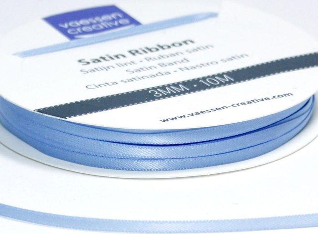 Vaessen Creative | Satinband 3mmx10m Hell Blau