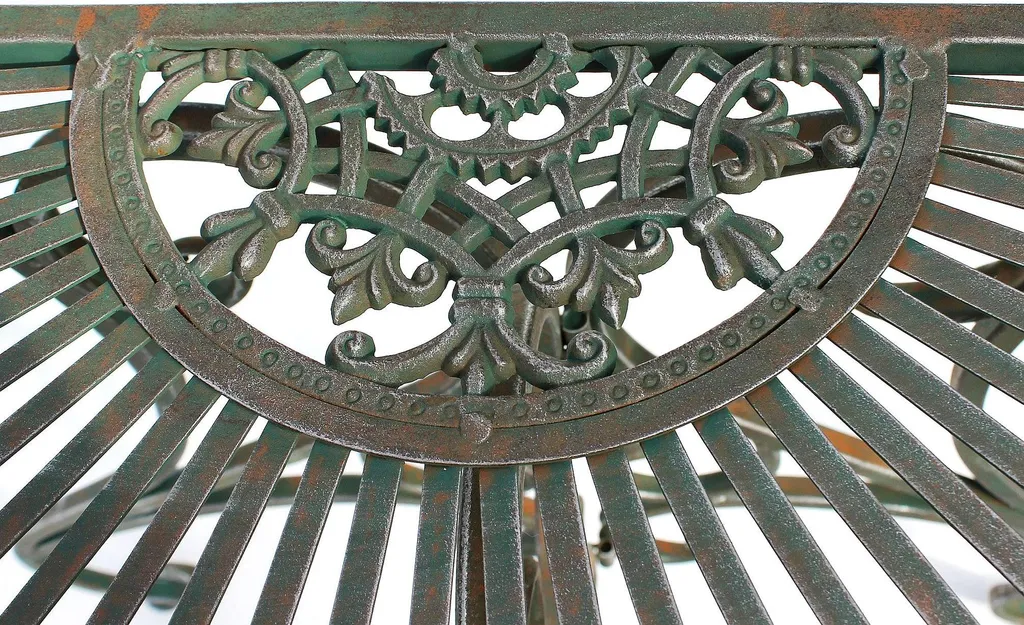 Table de jardin demi-ronde console de couloir gain de place 90 cm - 5