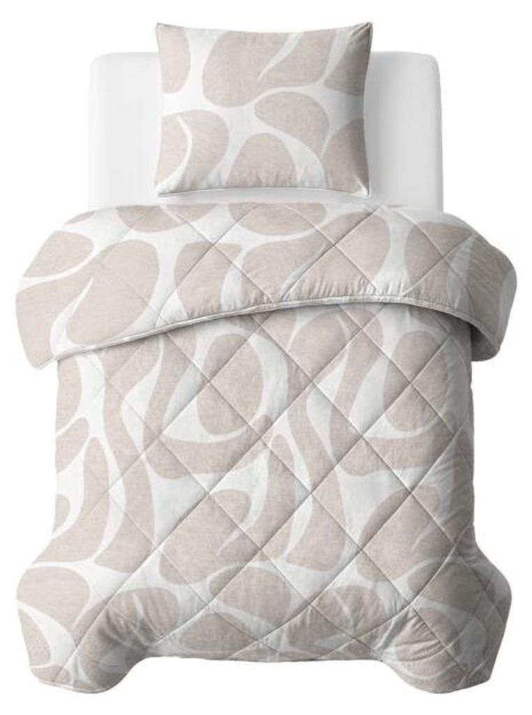 Couverture "Sleeptime Lazy" en taupe/beige, dimensions 140 Image du produit 