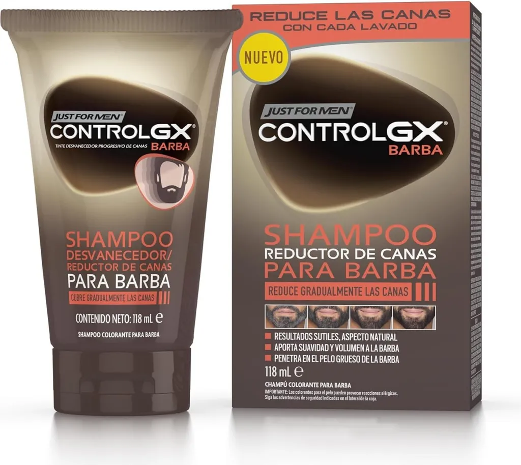 Just For Men Control GX Barba 118ml: lo shampoo che elimina il grigio