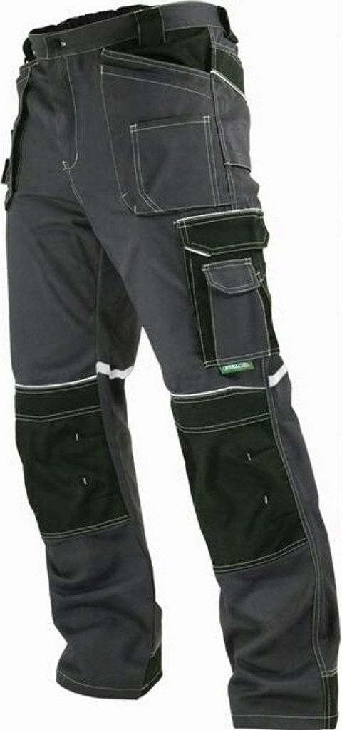 Arbeitshose mit abnehmbarer Taille schwarz-grau S