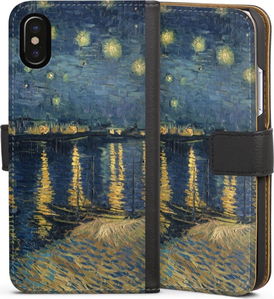 DeinDesign Klapphülle für Apple iPhone Xs Handytasche Lederhülle Tasche Kunst Malerei