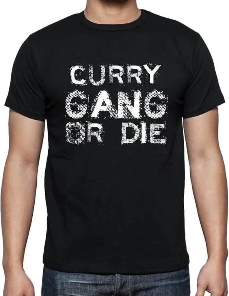 Herren Grafik T-Shirt Curry-Familienbande – Curry Family Gang – Öko-Verantwortlich Vintage Jahrgang Kurzarm Lustige Druck Geburtstag Geschenk ...