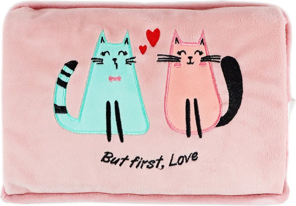 Bouillotte électrique Biggdesign Cats Love avec housse douce lavable