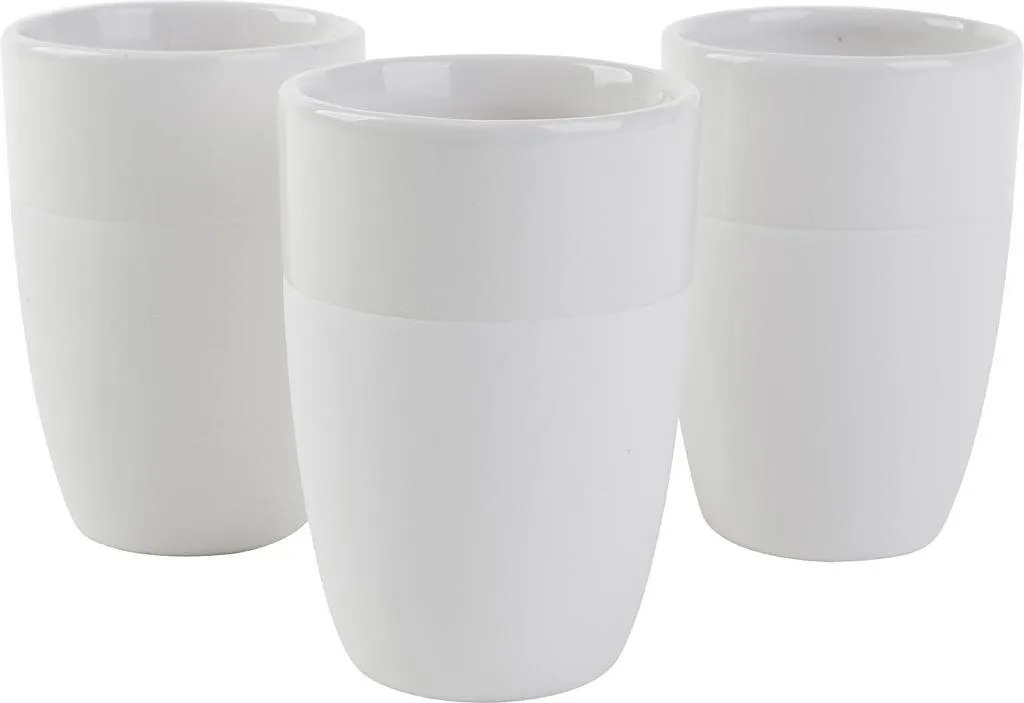 Set 12 Tazze Bianche in Ceramica Creativ Company - Colazione in Famiglia