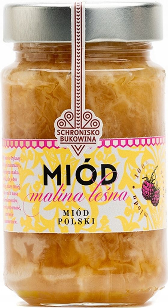 Miód malina leśna 240 ml/315g - Schronisko Bukowina Zdjęcie produktu 