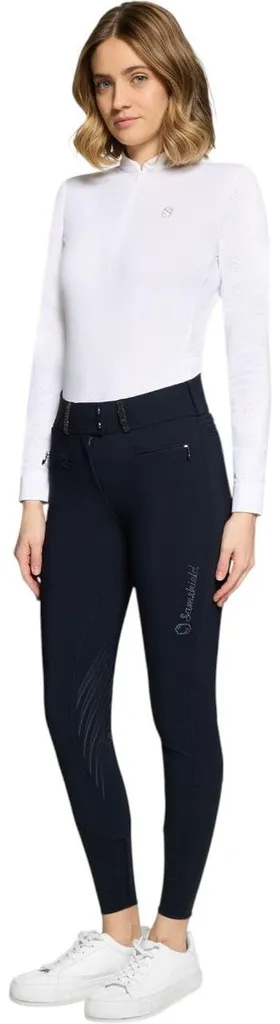 Pantalon équitation Samshield Claranova Full-Grip Navy 34 FS 2026