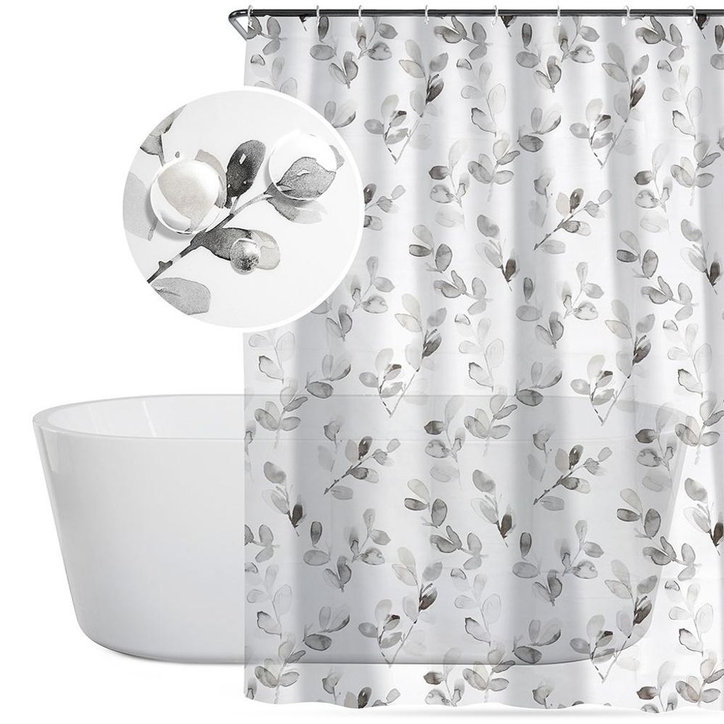 Vilde | Tenda da doccia 180x180 cm - Set 12 ganci - Immagine del prodotto 
