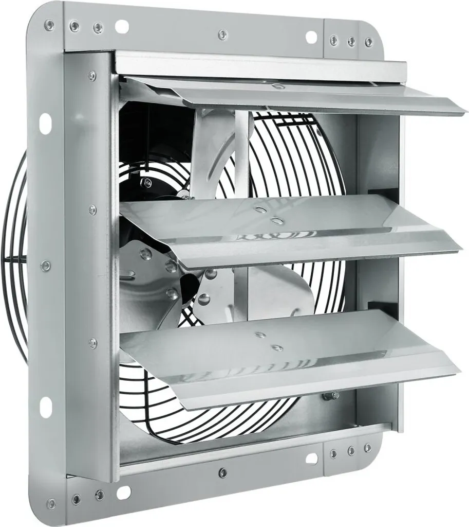 Ventilatore di scarico - Ventilatore a parete da 262 mm - Ventilatore a parete - 753 CFM - 27 W - Efficienza energetica - per cucina e bagno
