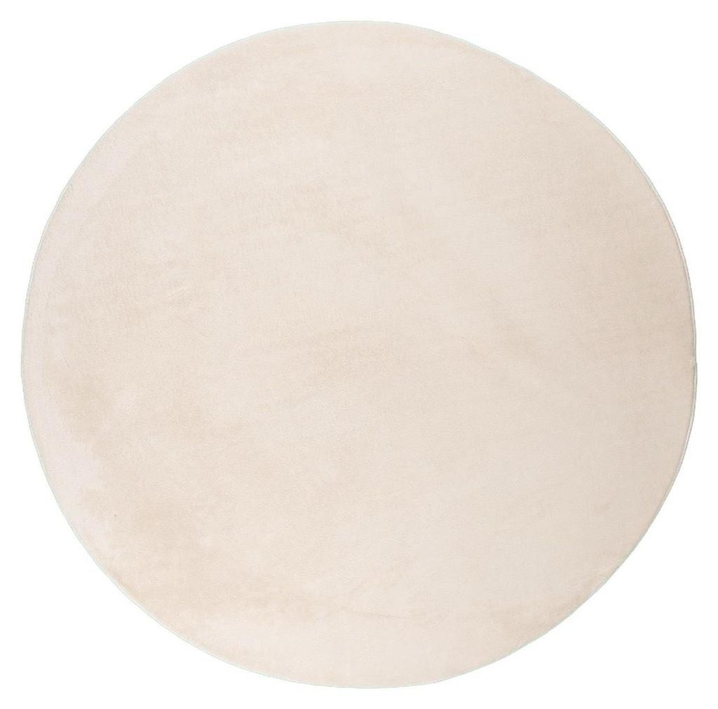 Flauschiger Teppich Rund - Cozy Creme Produktbild 