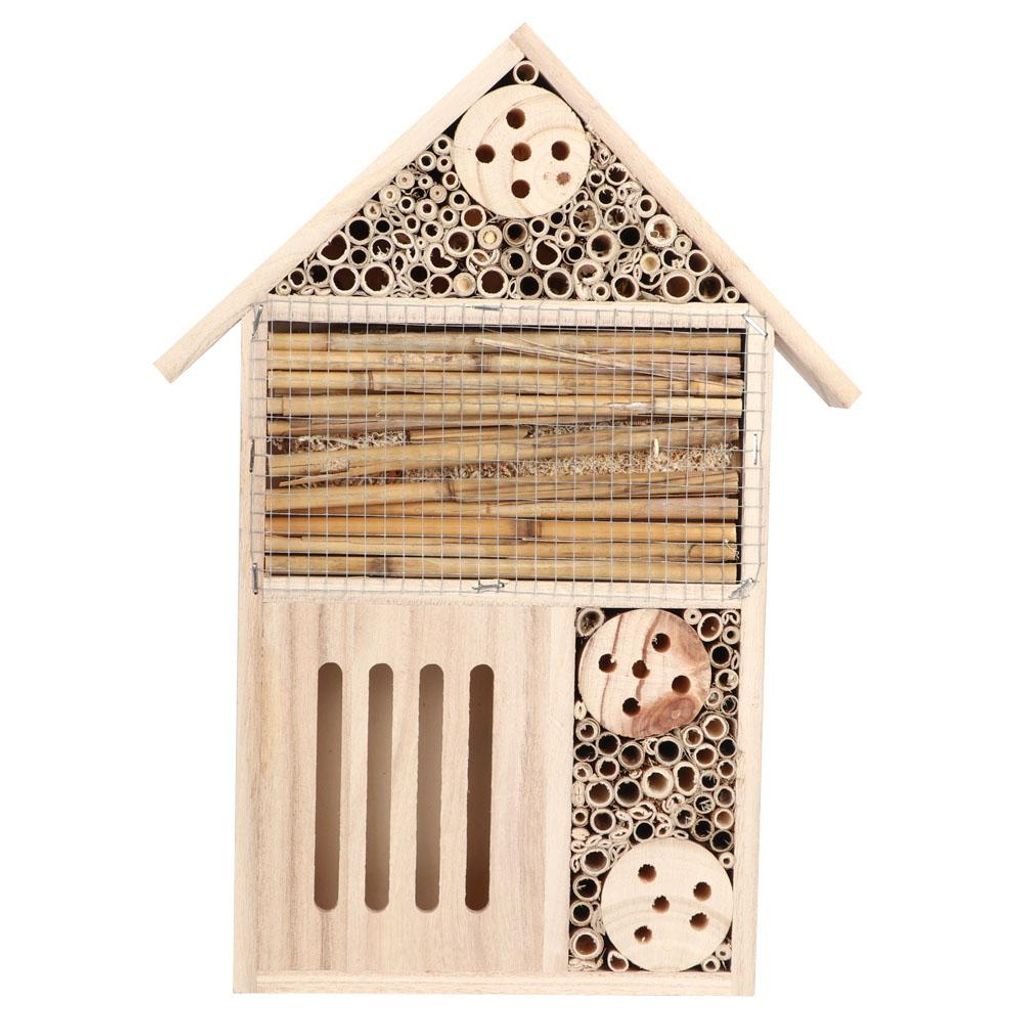 Insektenhaus aus Holz für den Garten, Bienenhaus, Nistkasten, Dekoration (Typ A)