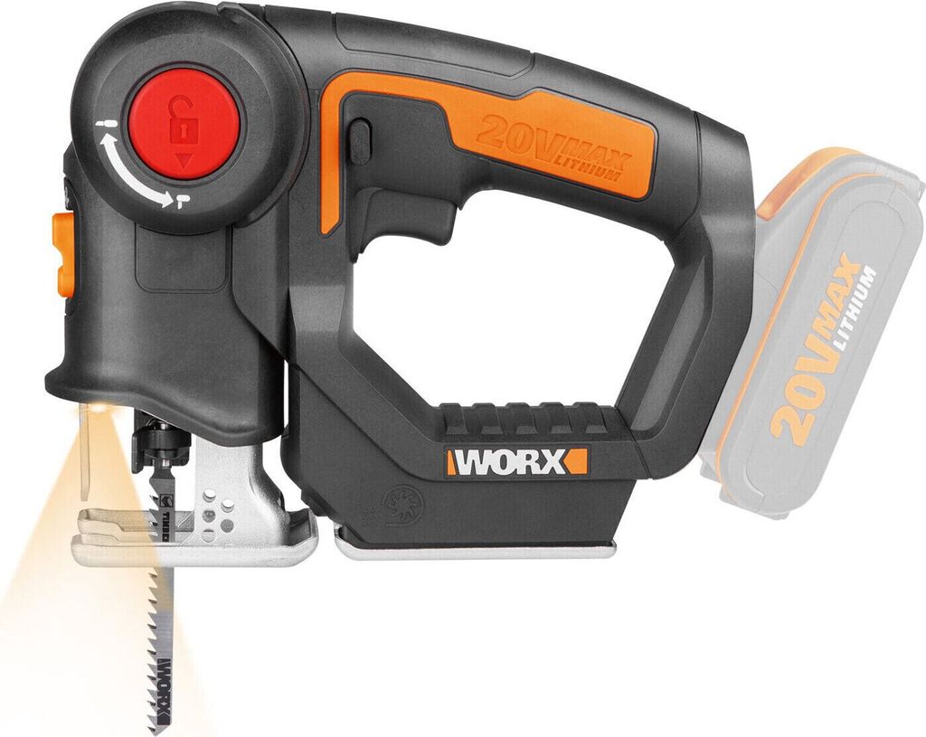 WORX WX550.9 2-in-1 Universalsäge – Stichsäge & Säbelsäge für Holz, Stahl, PVC