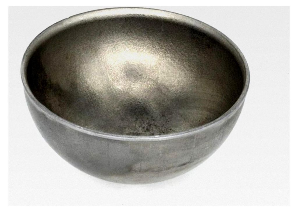 Halbkugel Schale aus Eisen, Durchmesser 5cm, Stahl Halb Kugel für Pfostenkappen und Gartenanwendungen, Ø 50mm