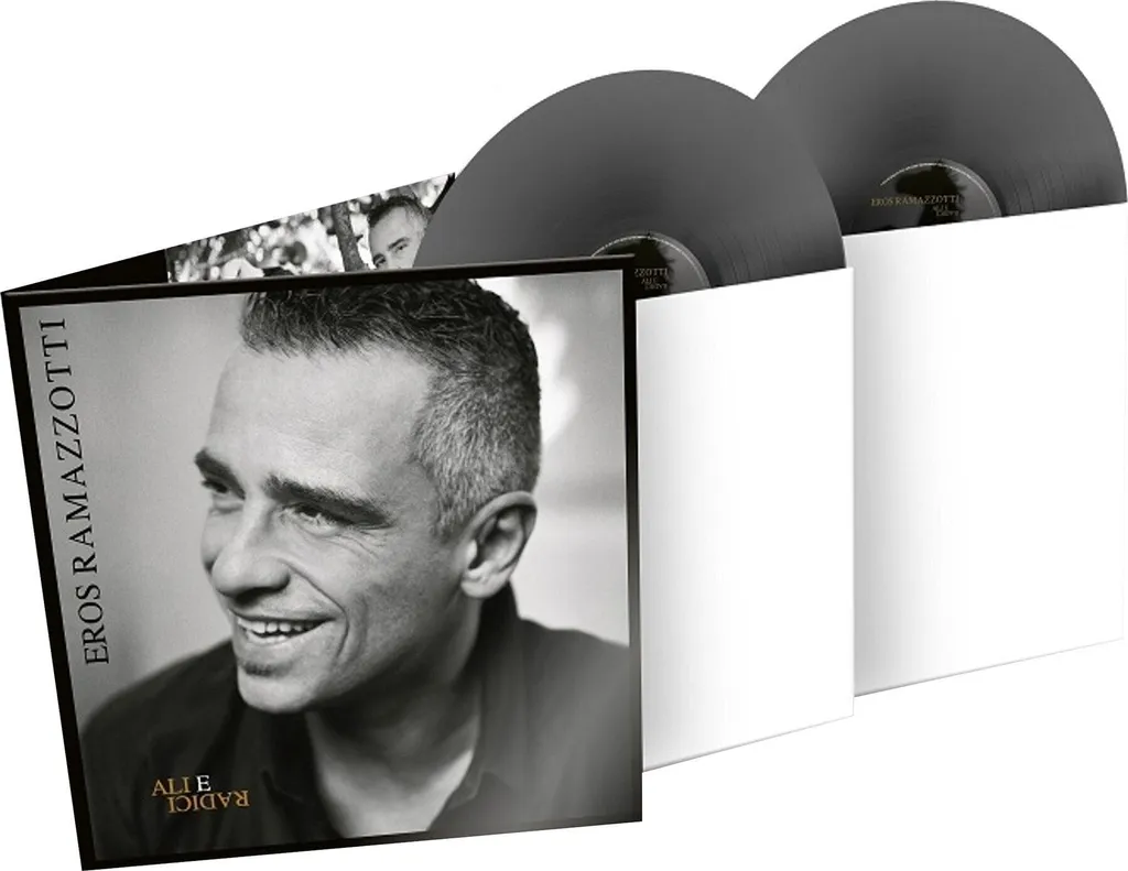 Vinyle Argenté Eros Ramazzotti Ali E Radici Réédition Gatefold 2 LP