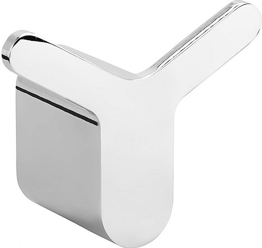 BORGANIC Doppelkleiderhaken Edelstahl poliert 68x58x39 mm für Bad & Küche >> zum Bohren