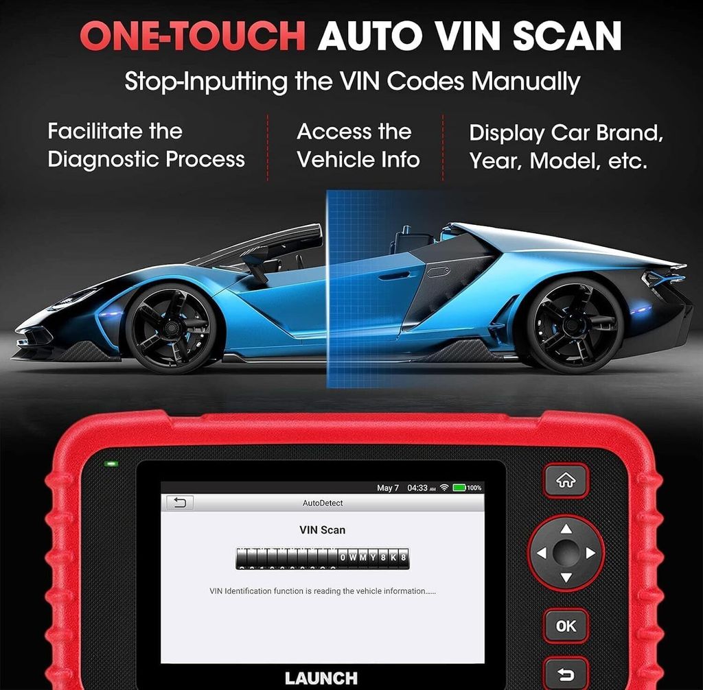 Launch CRP123X V2.0 OBD2 Scanner Professioneller Produktbild 6