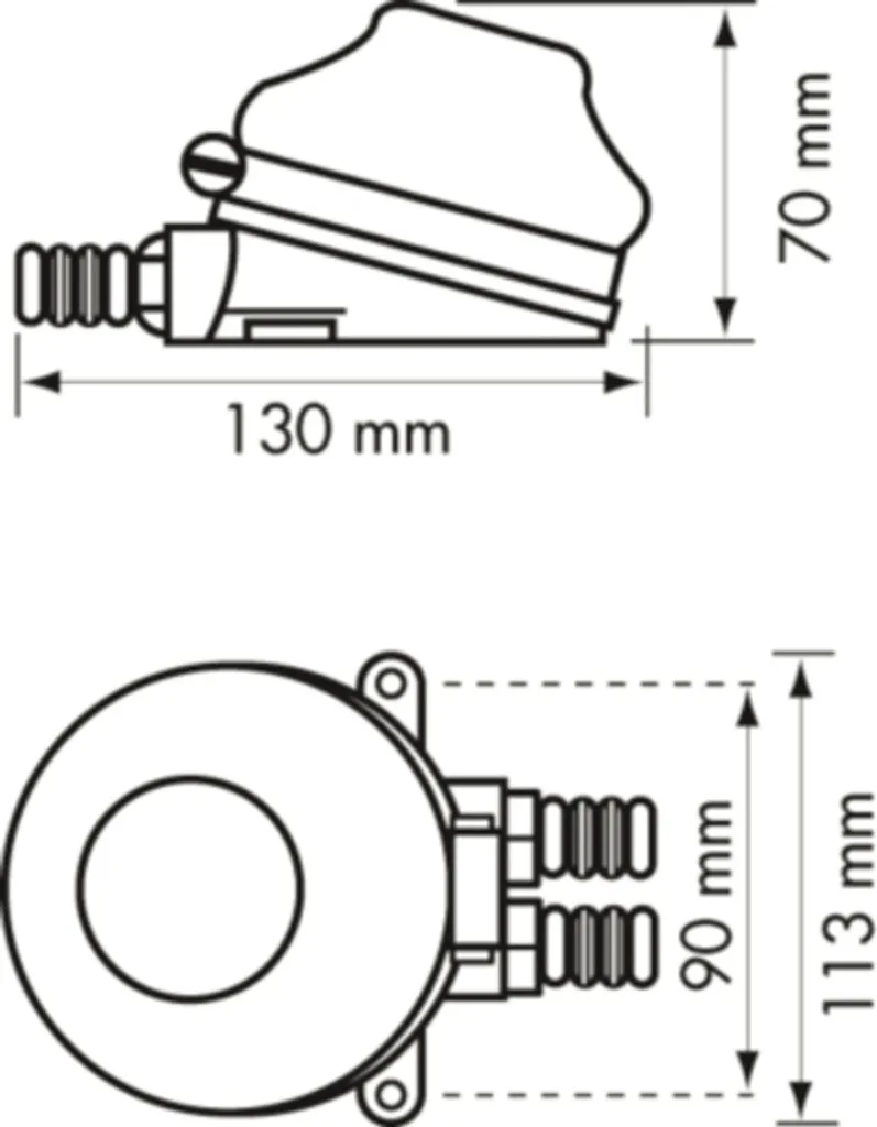 Pompe à pied pour distribution d'eau douce Plastimo Golden 10 mm