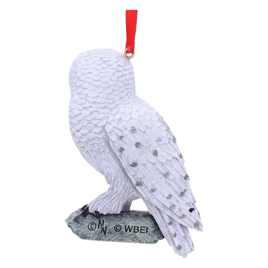 Pendentif Hedwig Harry Potter avec Détails Sculptés pour Déco de Noël