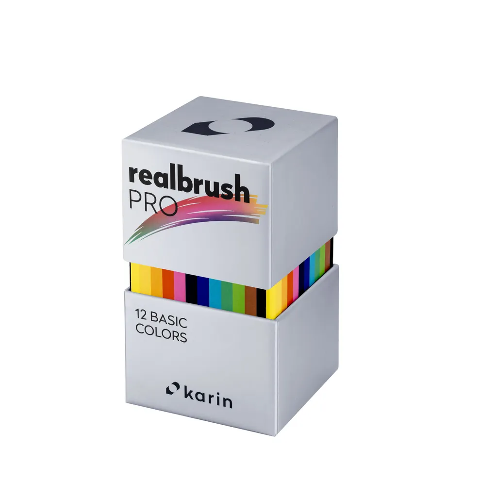 Karin Realbrush PRO Basic Colors Set 12 marqueurs pinceaux avec étui - 2