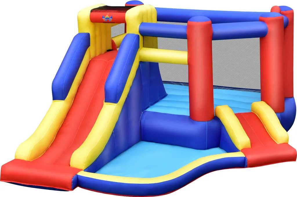 Château Gonflable Sécurisé avec Toboggan pour Occuper vos Enfants