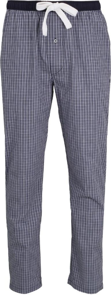 GÖTZBURG Schlafhose GÖTZBURG Herren Lange-Hose Blau Kariert (1-tlg), Pyjama-Hose