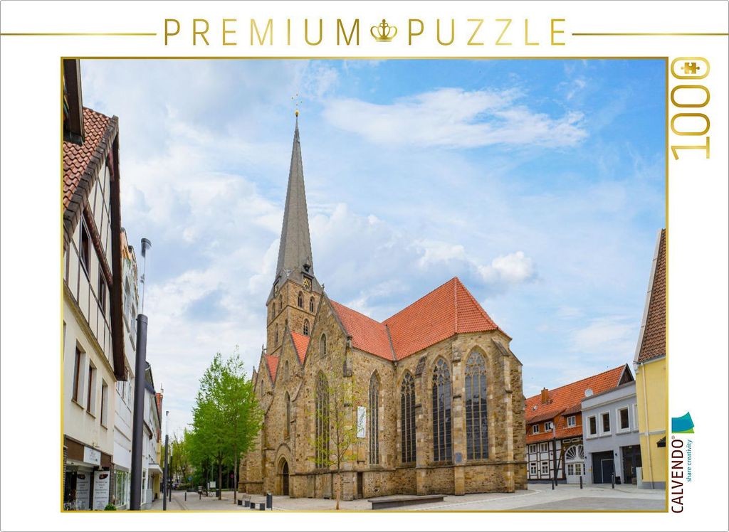CALVENDO Puzzle Die St. Johannis Kirche | 1000 Teile Lege-Größe 64x48cm Foto-Puzzle für glückliche Stunden