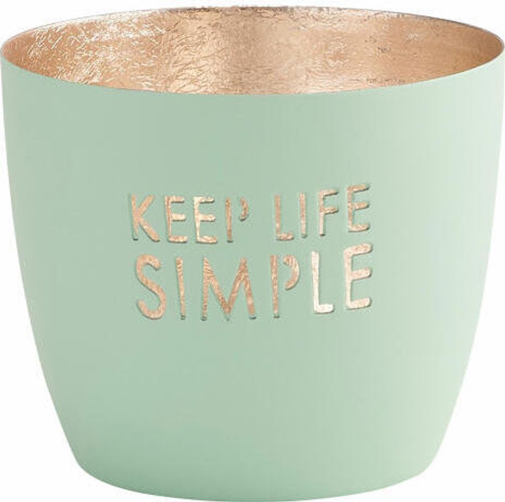 Gift Company Windlicht Madras Keep life simple M, Produktbild 