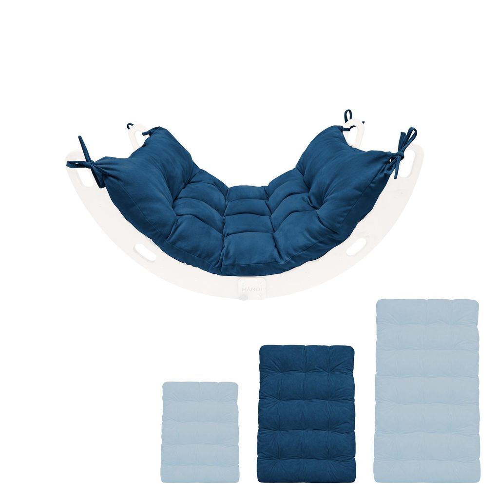 MAMOI Kletterbogen Kissen Velours, Kissen für Holzwiege, Matte für Kletterdreieck Kinder, Spielplatzmatte ab 1/2/3 Jahren