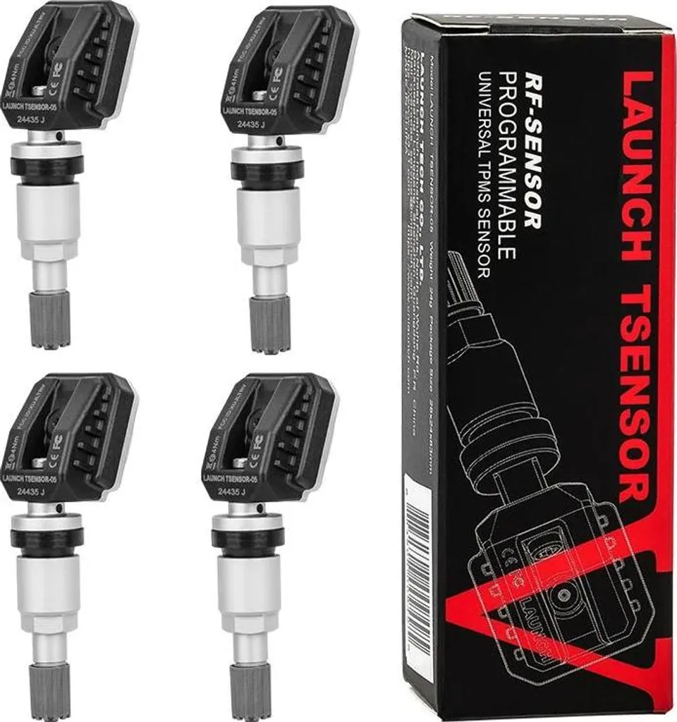4 Capteurs TPMS en Aluminium avec Surveillance en Temps Réel et Précise