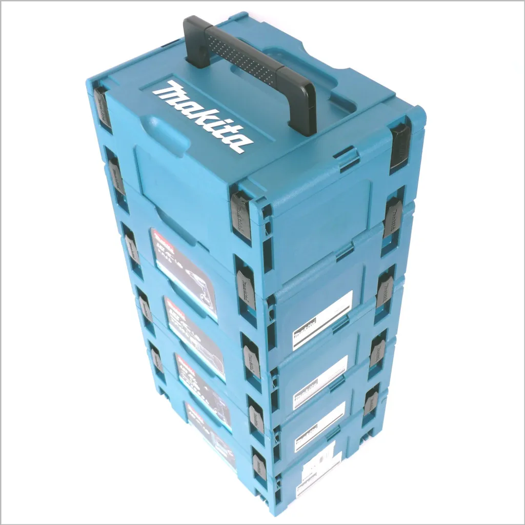 Mallette de Rangement Empilable Makpac 2 Makita en Pack de 5 Unités