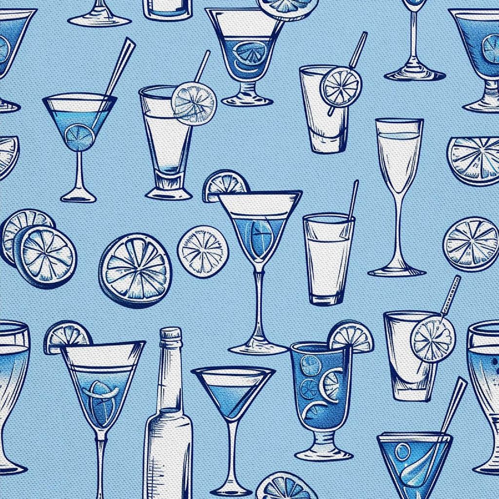 OUTDOOR DEKOSTOFFE OXFORD - Motiv Cocktail | DX8320