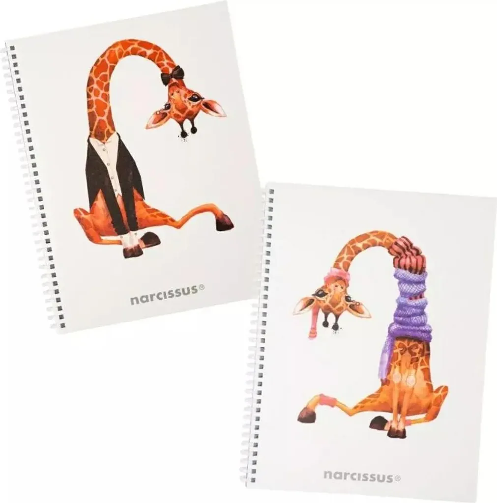 Cahier Swing Giraffe A4 80 Pages Ligné - Lot de 3 Carnets Scolaires