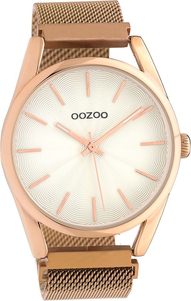 Oozoo Metall Damen-Herren Uhr Analog Quarzuhr Armband rosegold Timepieces D2UOC10694