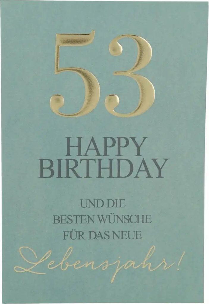 Depesche Zahlenkarten - Das beste Alter Sortierung : 53 Happy Birthday und die besten ... Zahlenkarte Sortierung: 53 Happy Birthday und die besten ...