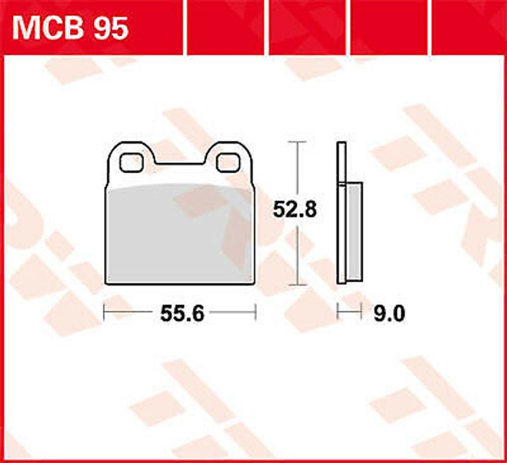 TRW Bremsbeläge MCB 95 Bremsbelag MCB 95 -Standard