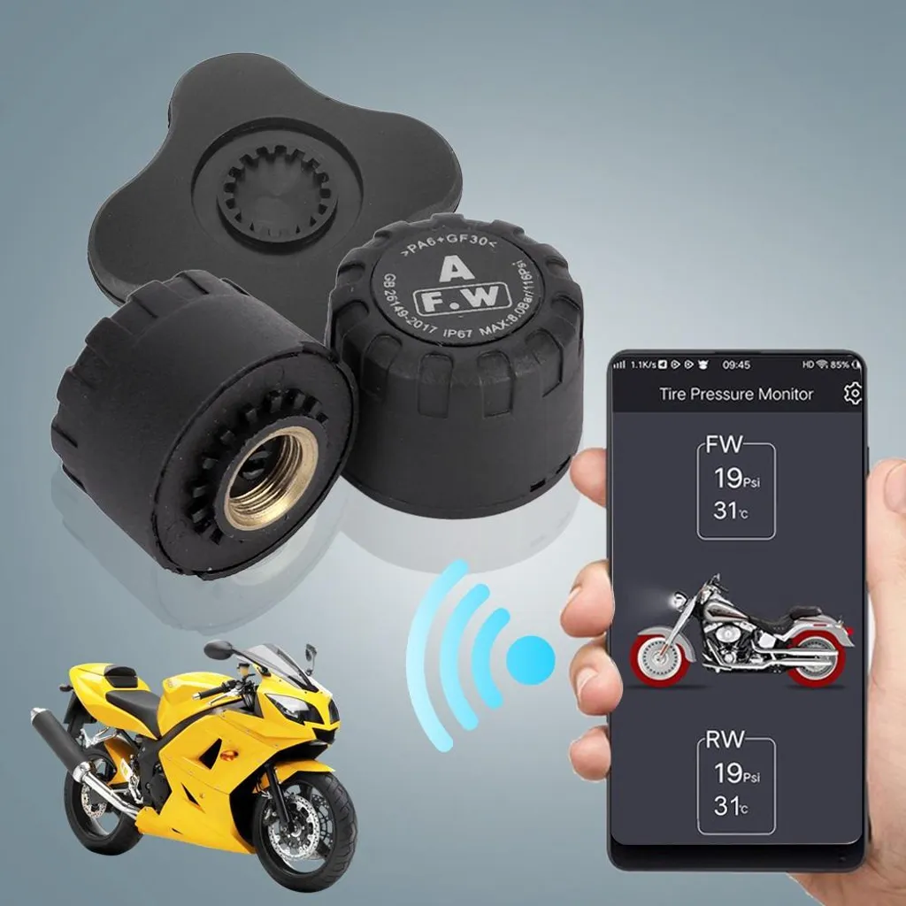 Capteur TPMS Moto IP67 Bluetooth 2 Pièces pour Surveillance Continue - 3