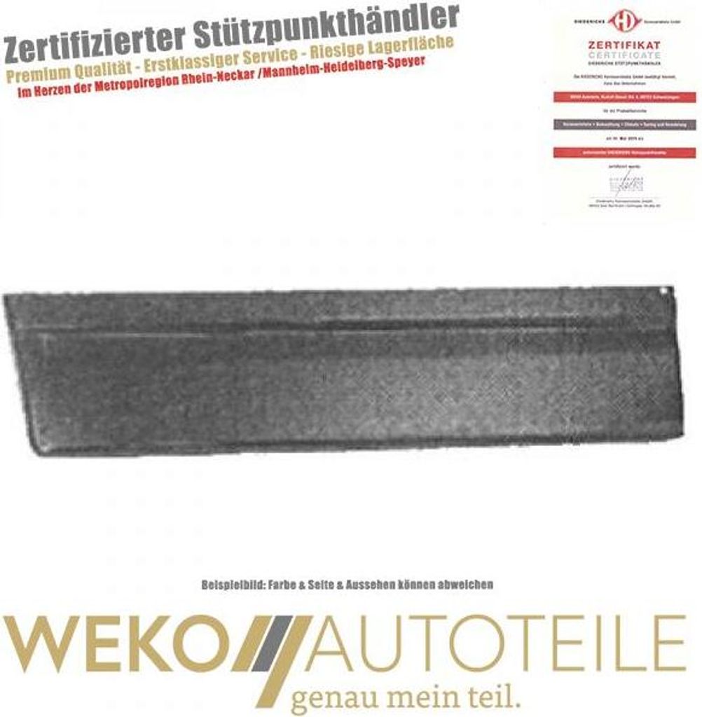 Tür Karosserie vorne rechts DIEDERICHS 9417212 für VW