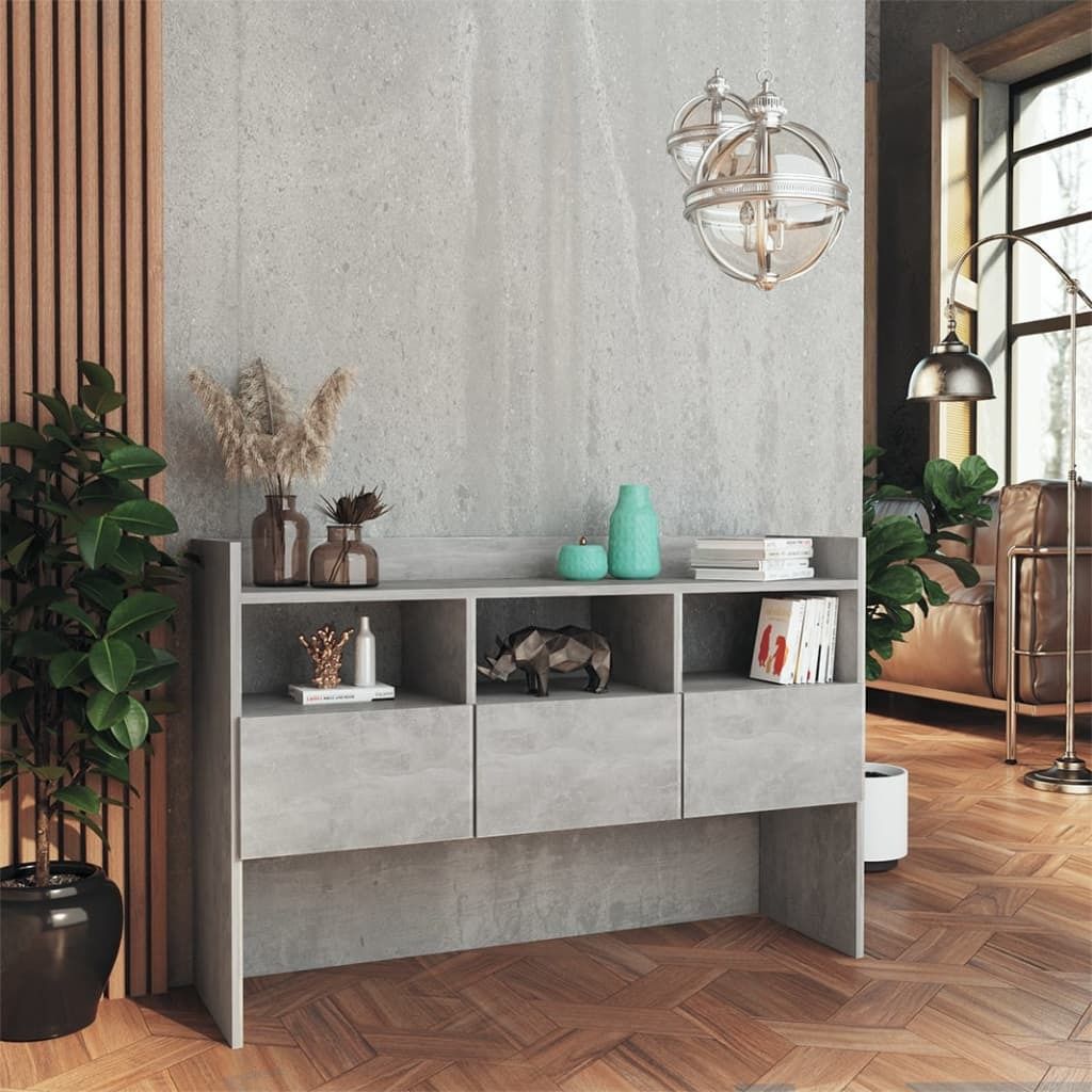 "Winter Sale" Sideboard Betongrau 105x30x70cm Holzwerkstoff - clorisNeu277720 - Kommoden