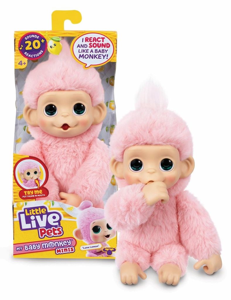 Plüschtier – LITTLE LIVE PETS – Mein Mini-Babyäffchen – Produktbild 