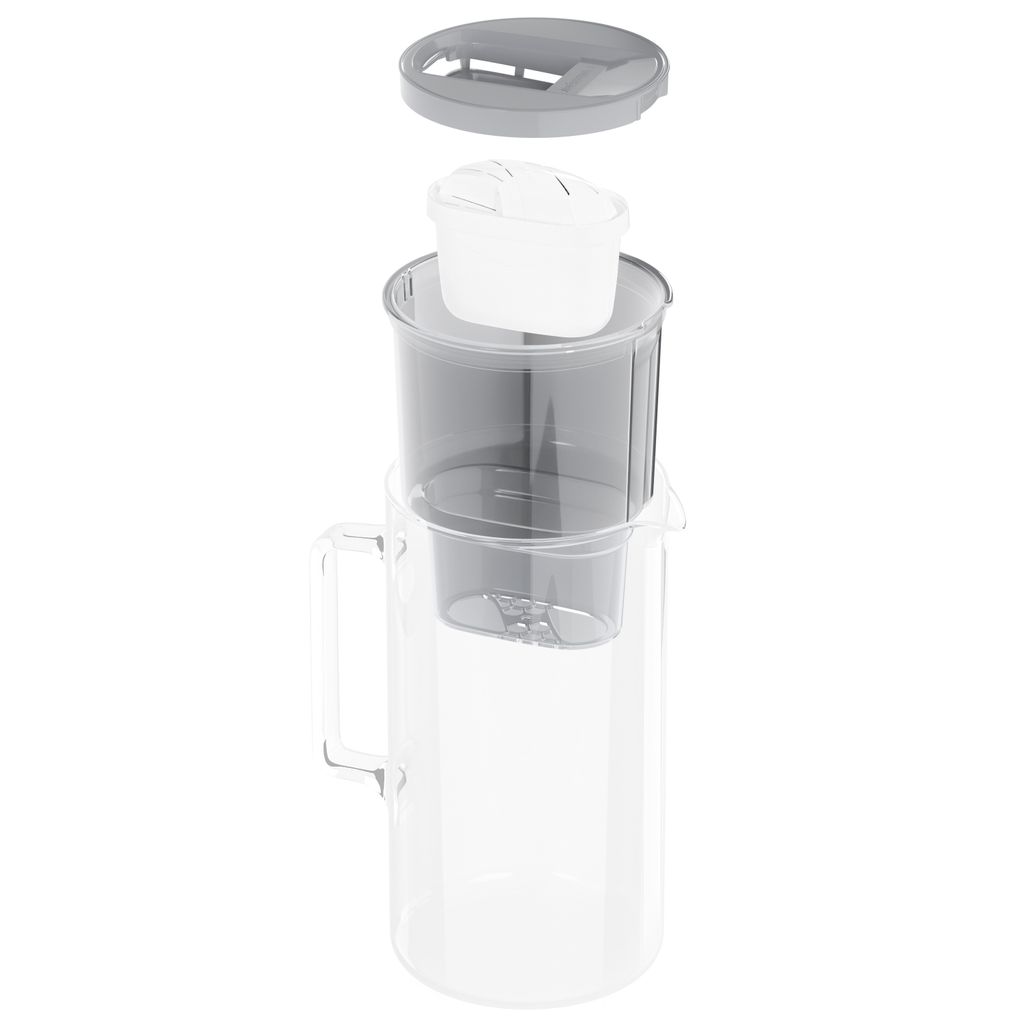 Wessper Wasserfilterkanne aus Glas 3 L Kompatibel mit Produktbild 8