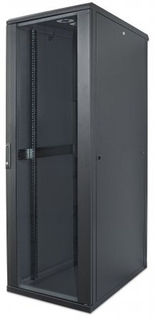INTELLINET 48,3cm 19Zoll Netzwerkschrank 32 HE HxBxT 1588x800x800mm Schutzklasse IP20 vollständig montiert schwarz