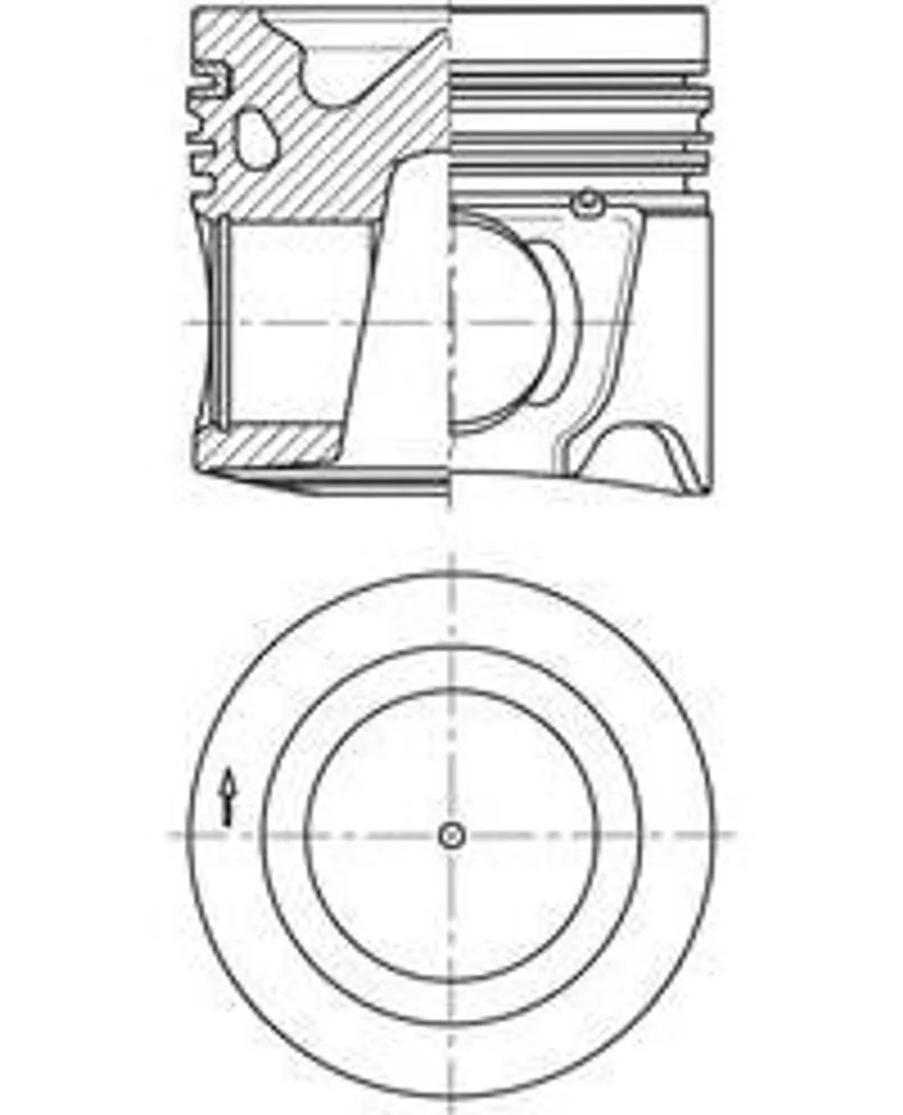 Piston KOLBENSCHMIDT 41805600 pour City et Wind - OE 500055467 Qualité