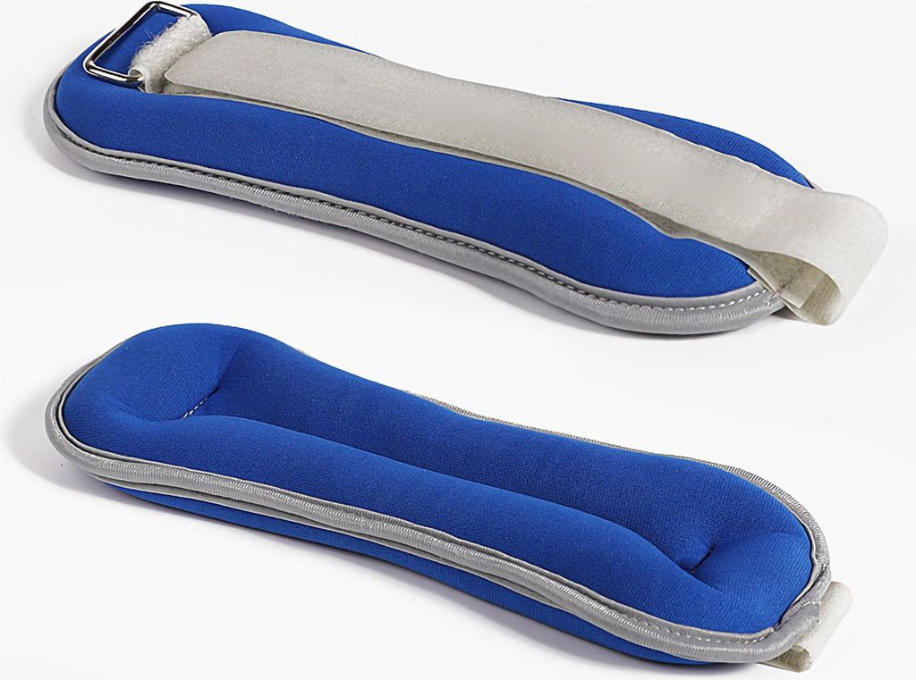 2 Stück Handgelenk-/Knöchelgewichte, Krafttraining, unsichtbare Riemen für Laufgymnastik, Blau, 0,6 kg