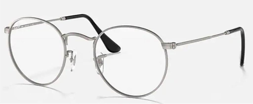 Ray-Ban ROUND METAL OPTICS, Erwachsener, Uni, Rund, Nicht-polarisierte Linse, Metall