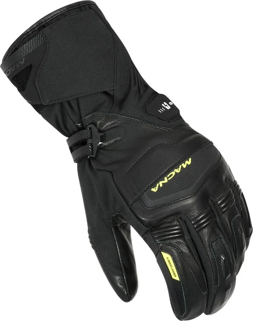 Gants moto chauffants Macna Azra RTX imperméables noir jaune taille L