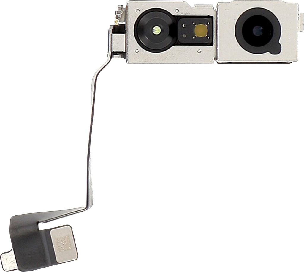 Clappio, 18MP Frontkamera mit IR Sensoren für iPhone 17 Pro, Schwarz / Silber